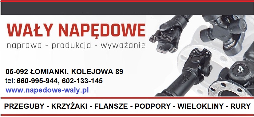 regeneracja wałów napędowych kardana