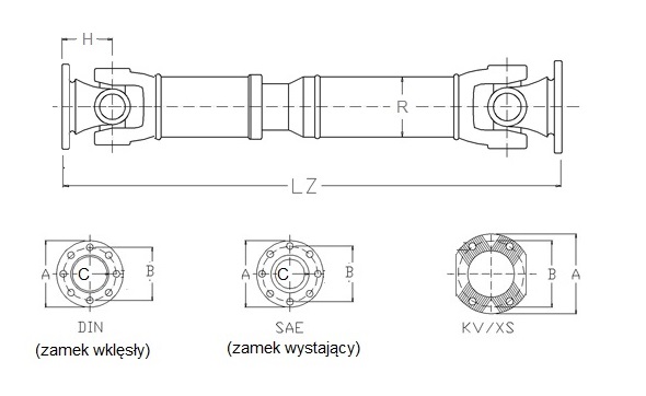 Wał jednoczęściowy.